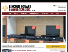 Tablet Screenshot of lincolnsquarepawn.com